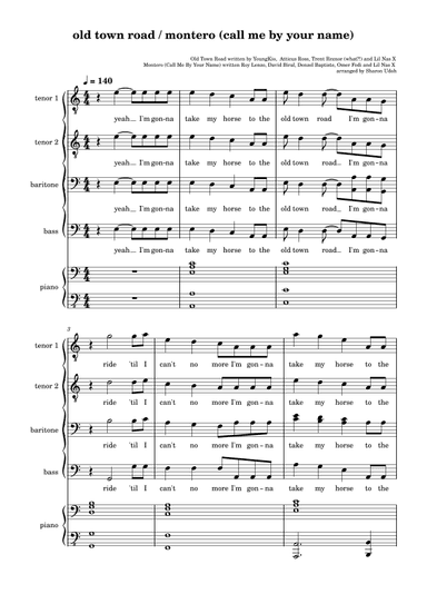 Montero (call Me By Your Name) (arr. Sharon Udoh)