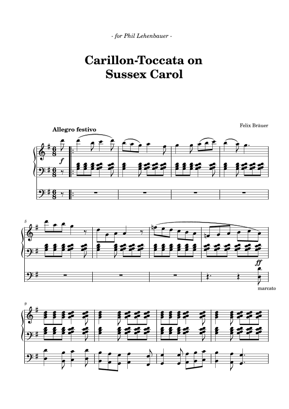 Carillon-Toccata on Sussex Carol