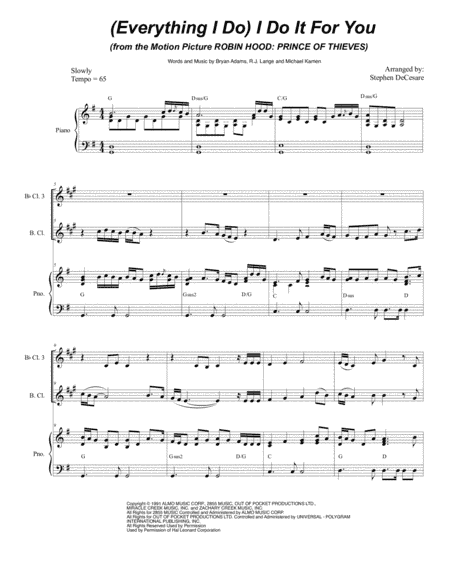 (Everything I Do) I Do It For You (arr. Stephen DeCesare)