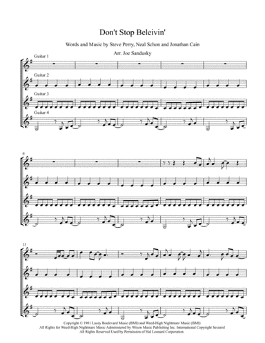 Don't Stop Believin' (arr. Joe Sandusky)