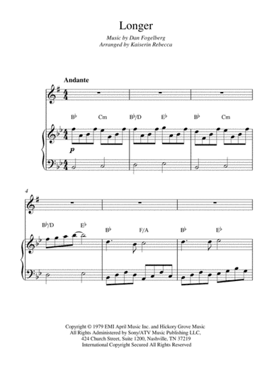 Longer (arr. Kaiserin Rebecca)