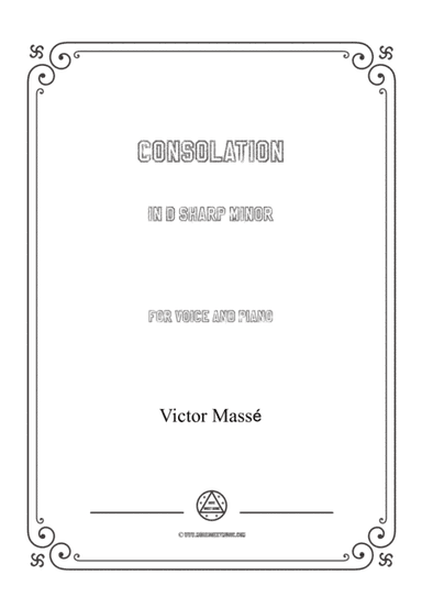 Masse-Consolation in d sharp minor,for Voice and Piano (arr. MSM)