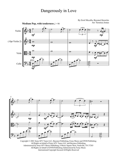 Dangerously In Love (arr. Veronica Joines)