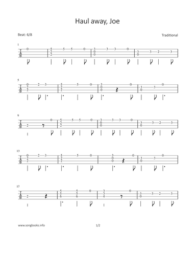 Haul away, Joe (arr. Bettina Schipp)
