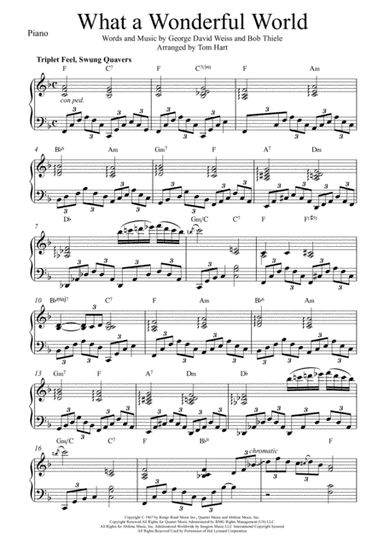 What A Wonderful World (arr. Tom Hart)