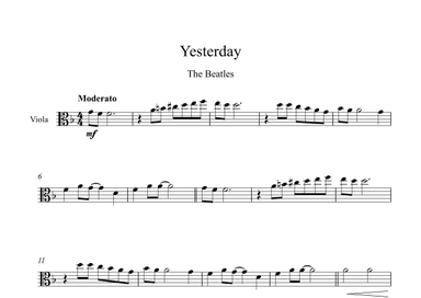 Yesterday (arr. Digital Book Music)