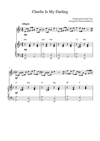 Charlie Is My Darling (harmonica solo and piano accompaniment) (arr. Kaiserin Rebecca)