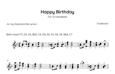 Happy Birthday (arr. Stephanie Berryman)