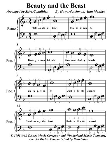 Beauty And The Beast (arr. SilverTonalities)