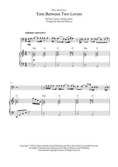Torn Between Two Lovers (arr. Kaiserin Rebecca)