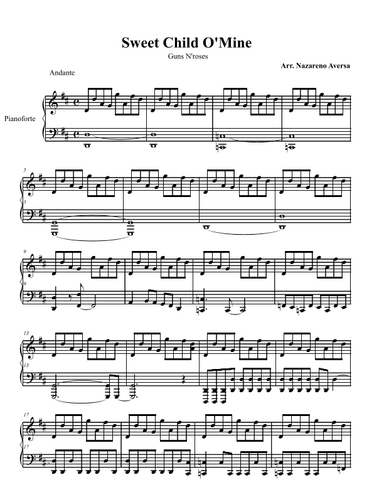 Sweet Child O'mine (arr. Nazareno Aversa)