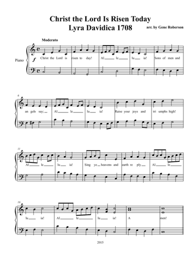 Seven Easter Hymns for Children -Piano Solos (arr. Gene Roberson)