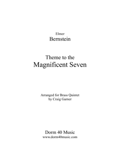 The Magnificent Seven (arr. Craig Garner)