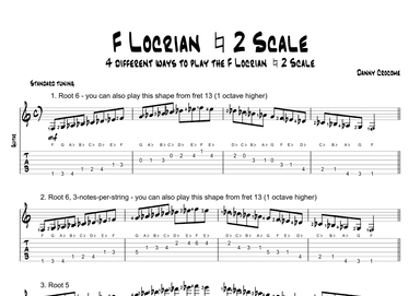 F Locrian Natural 2 Scale (4 Ways to Play)