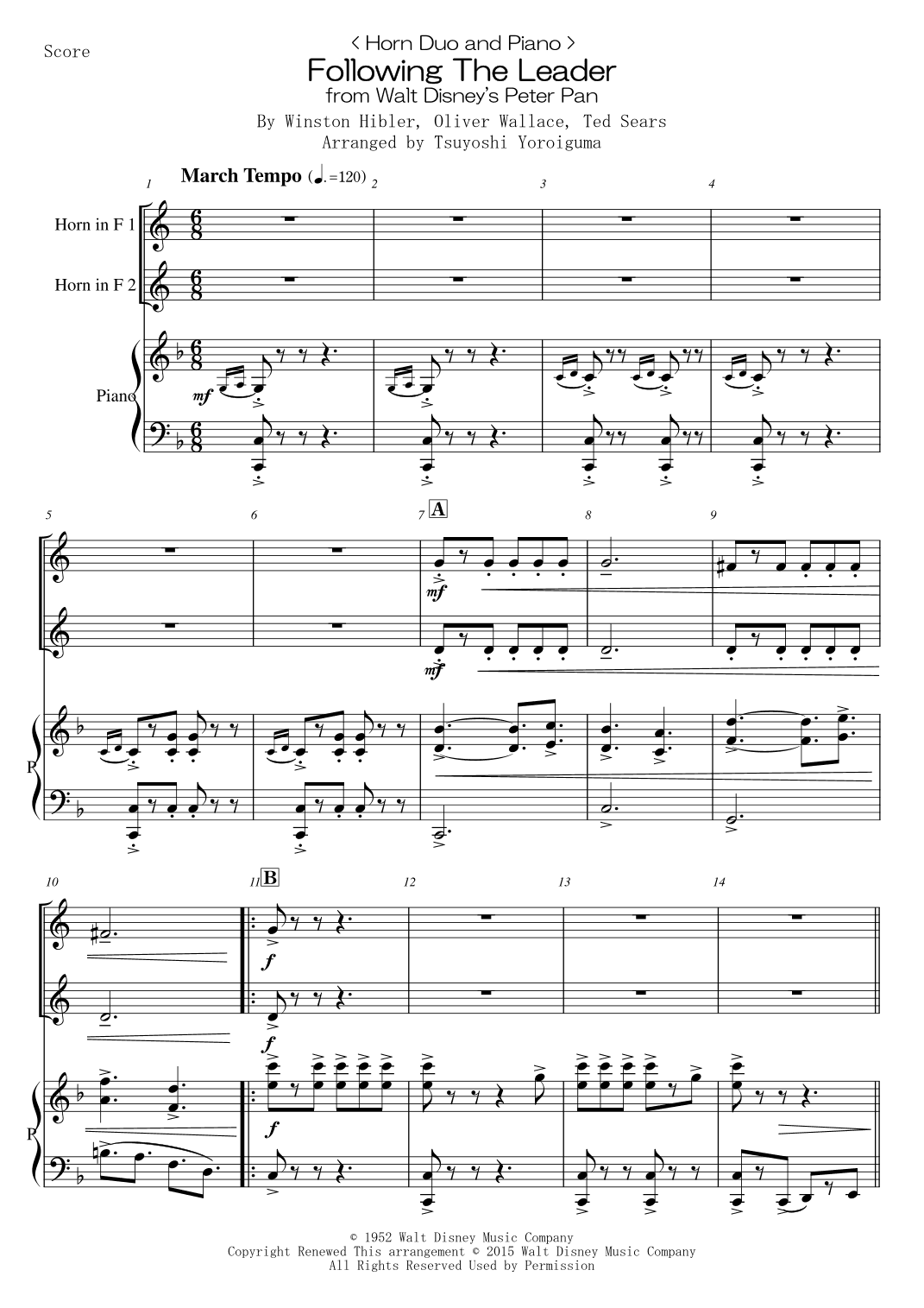 Following The Leader (arr. Tsuyoshi Yoroiguma)