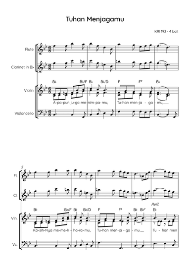 Be Not Dismayed Whate'er Betide / Tuhan Menjagamu (arr. Angie Wiranata)