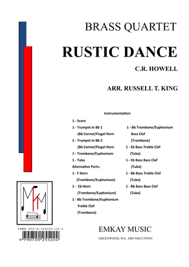 RUSTIC DANCE – BRASS QUARTET (arr. RUSSELL T. KING)