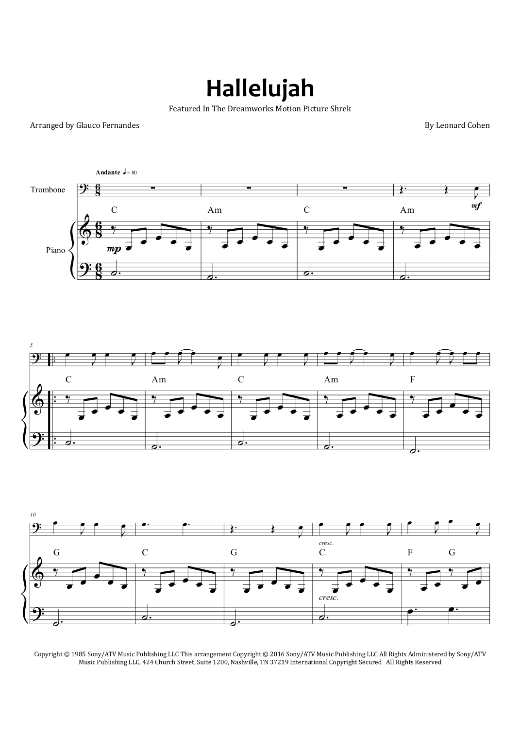 Hallelujah (arr. Glauco Fernandes)