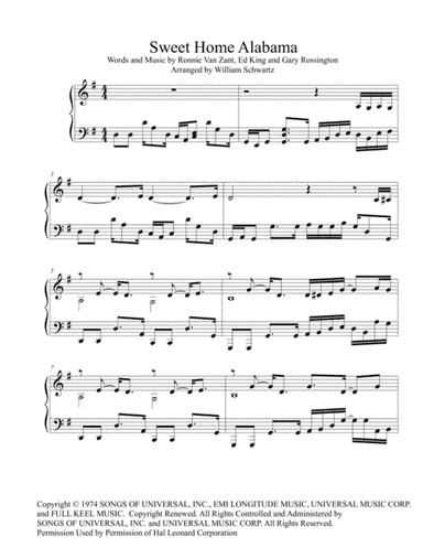 Sweet Home Alabama (arr. William Schwartz)