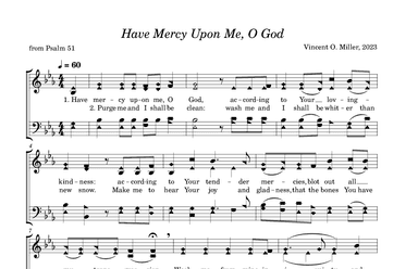 Have Mercy Upon Me, O God