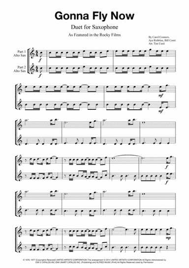 Gonna Fly Now (arr. Tim Curd)