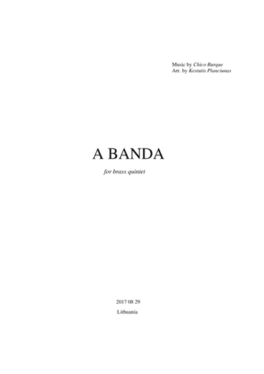 A Banda (arr. Kestutis Planciunas)