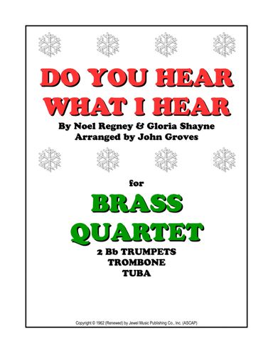 Do You Hear What I Hear (arr. John Groves)