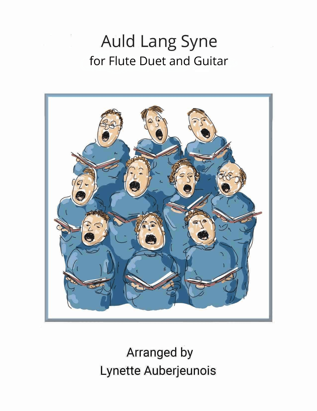 Auld Lang Syne - Flute Duet with Guitar Chords (arr. Lynette Auberjeunois)