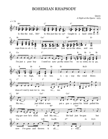 Bohemian Rhapsody (arr. Brock Chart)