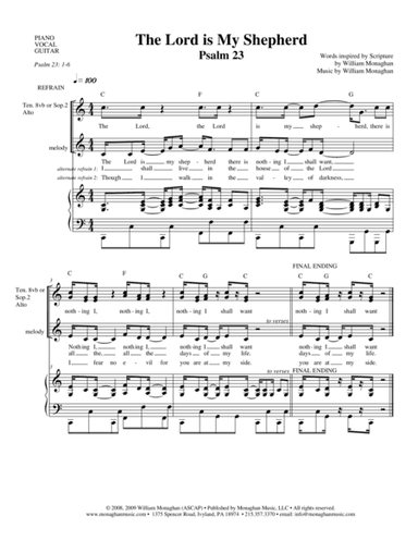 The Lord is My Shepherd (Psalm 23)