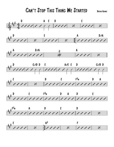 Can't Stop This Thing We Started (arr. David M. Fagnant)