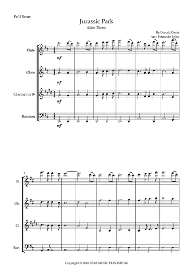 Jurassic Park Iii (arr. Fernando Britto)