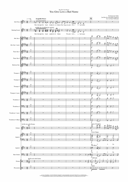 You Give Love A Bad Name (arr. Daryl McKenzie)