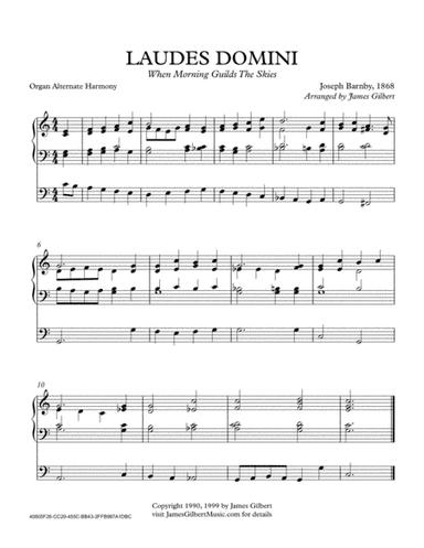 LAUDES DOMINI (When Morning Guilds) (arr. James Gilbert Music)