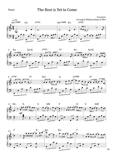 The Best Is Yet To Come (arr. Melquisedeque C.Silva)