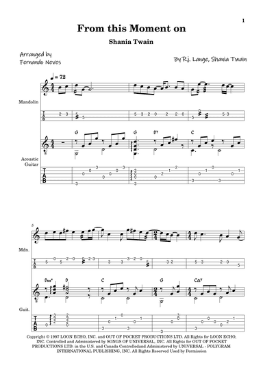 From This Moment On (arr. FERNANDO LUIZ NEVES)