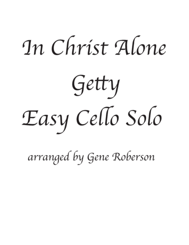 In Christ Alone (arr. Gene Roberson)