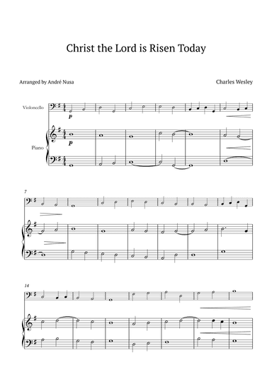 Christ the Lord is Risen Today (arr. André Nusa)