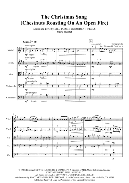 The Christmas Song (Chestnuts Roasting On An Open Fire) (arr. Thomas H. Graf)
