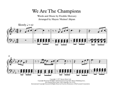 We Are The Champions (arr. Mayen Meimei Akpan of MDM Klassik)