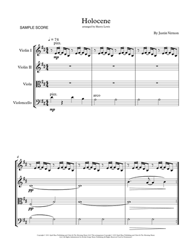 Holocene (arr. Sherry Lewis)