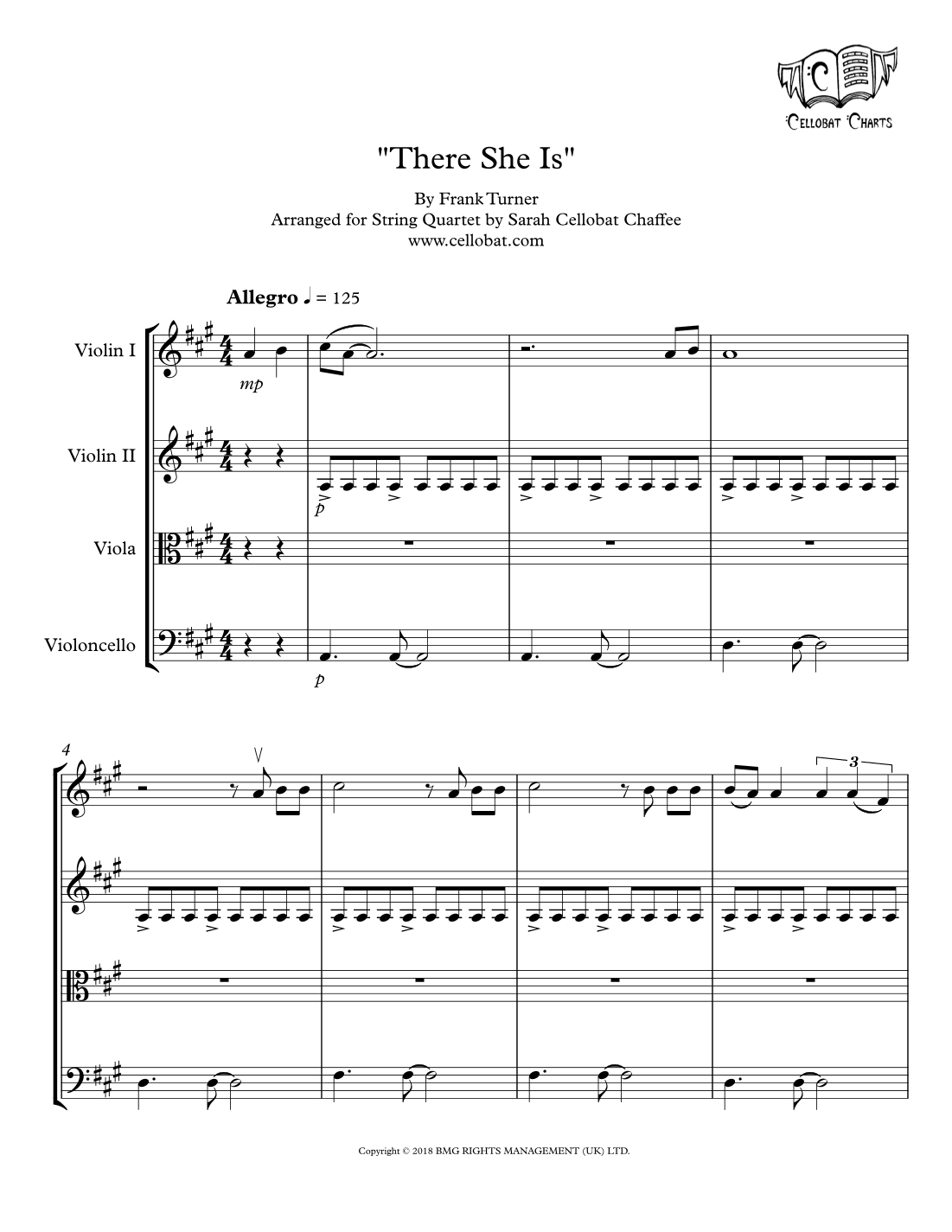 There She Is (arr. Sarah Cellobat Chaffee)