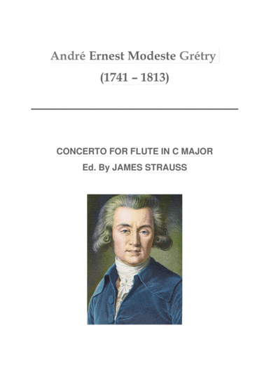 Concerto for flute and orchestra in C major (arr. James Strauss)