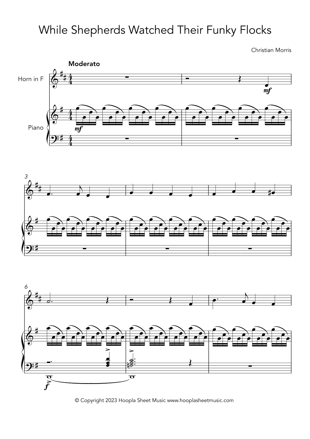While Shepherds Watched Their Funky Flocks (arr. Christian Morris)