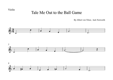 Take Me Out To The Ball Game (arr. Alex Nunes Rodrigues)