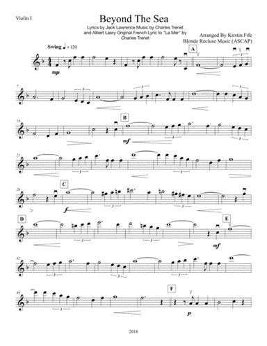 Beyond The Sea (arr. Kirstin Fife)