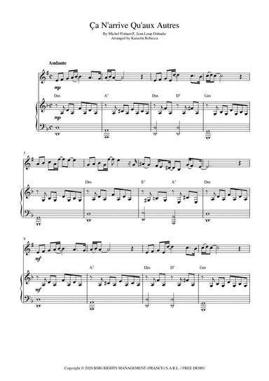 Ca N'arrive Qu'aux Autres (arr. Kaiserin Rebecca)