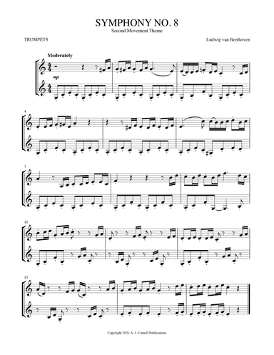 Symphony No. 8, Second Movement Theme (arr. Mark Phillips)