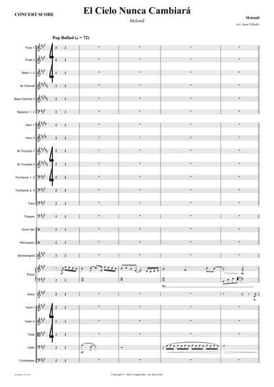 El Cielo Nunca Cambiara (arr. Juan Villodre)
