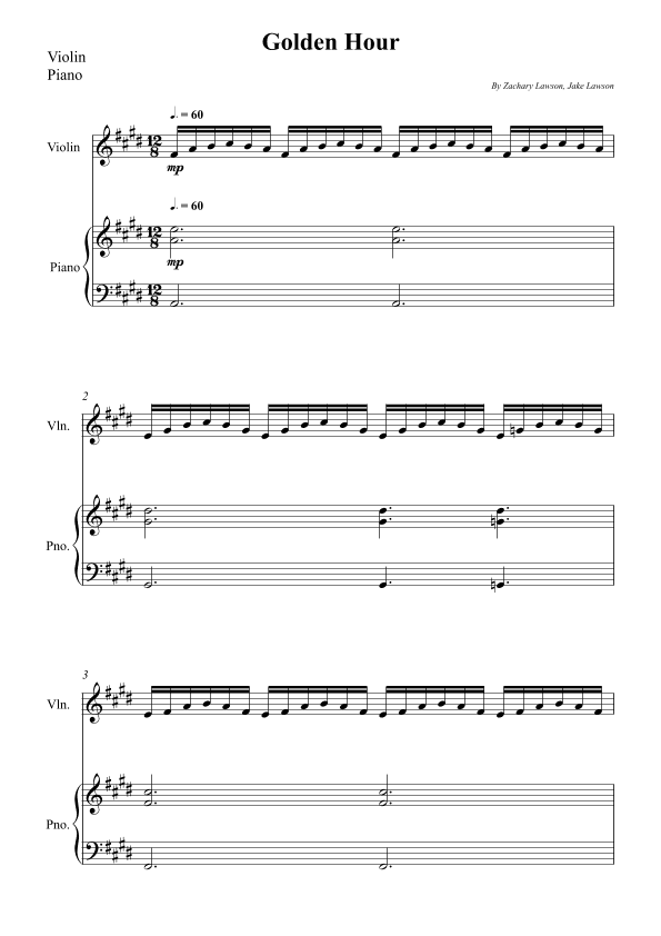 Golden Hour (arr. Wesley S. SIlva)